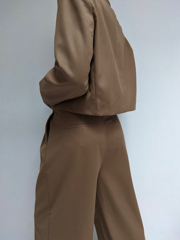 Toffee Twill Pantsuit