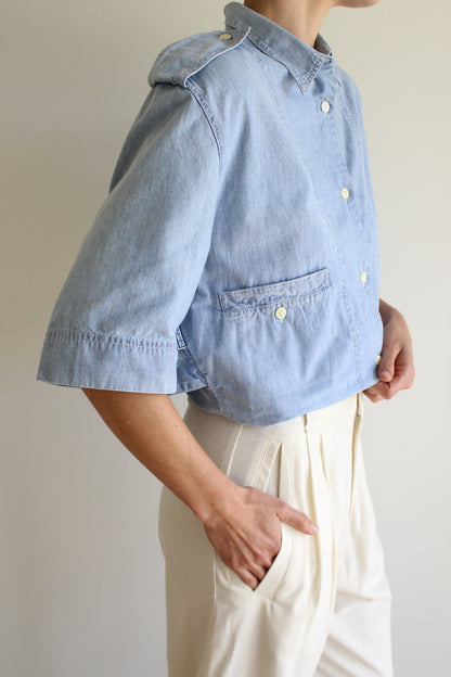Rare Vintage Byblos Chambray Button Up