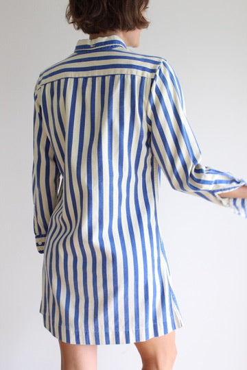 Favorite Vintage Striped Mini Shirtdress