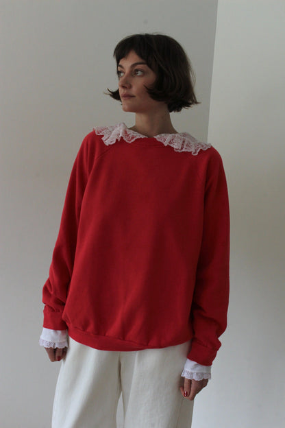 Reworked Vintage Collared Crewneck