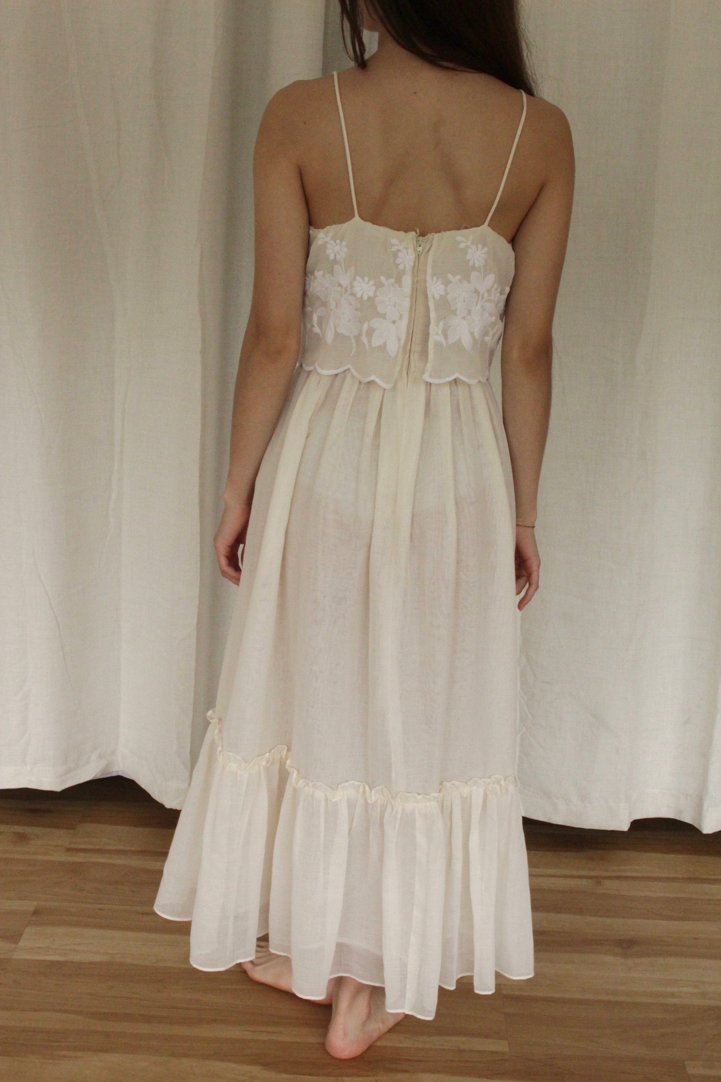 Dreamy Vintage Embroidered Summer Dress