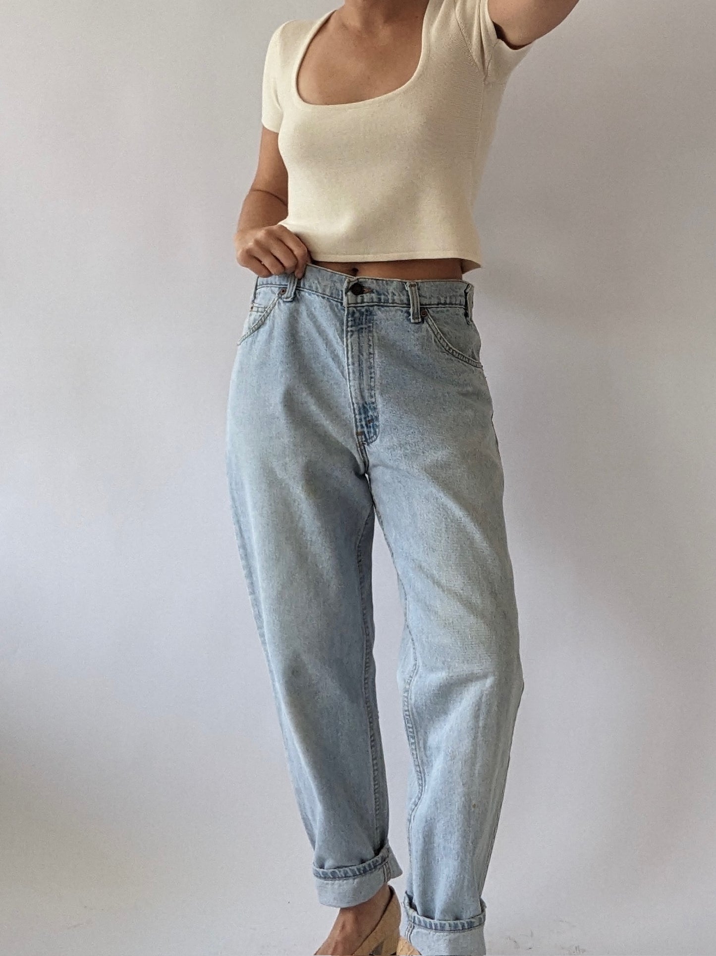 Vintage Levi's 550 Orange Tab Jeans