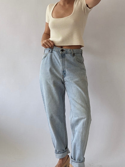 Vintage Levi's 550 Orange Tab Jeans