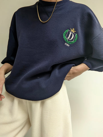 Vintage Embroidered Duke Cut-Off Sweatshirt