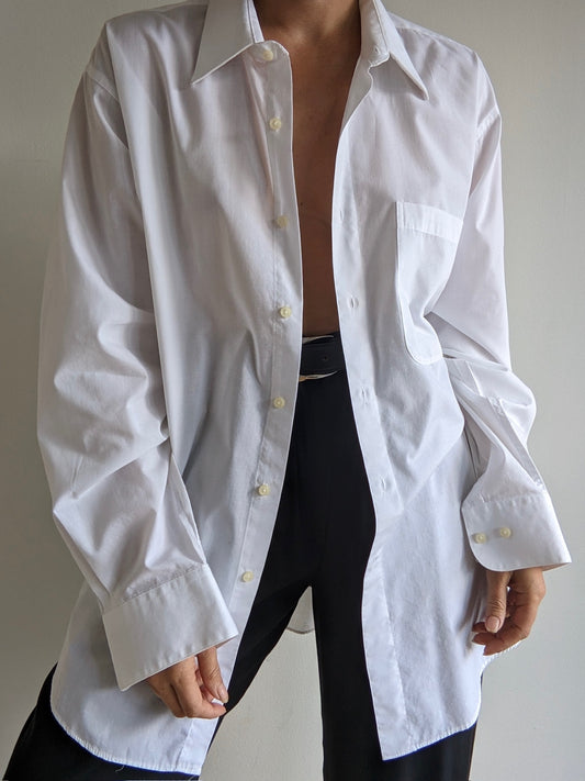Classic Vintage Crisp Cotton Button Down