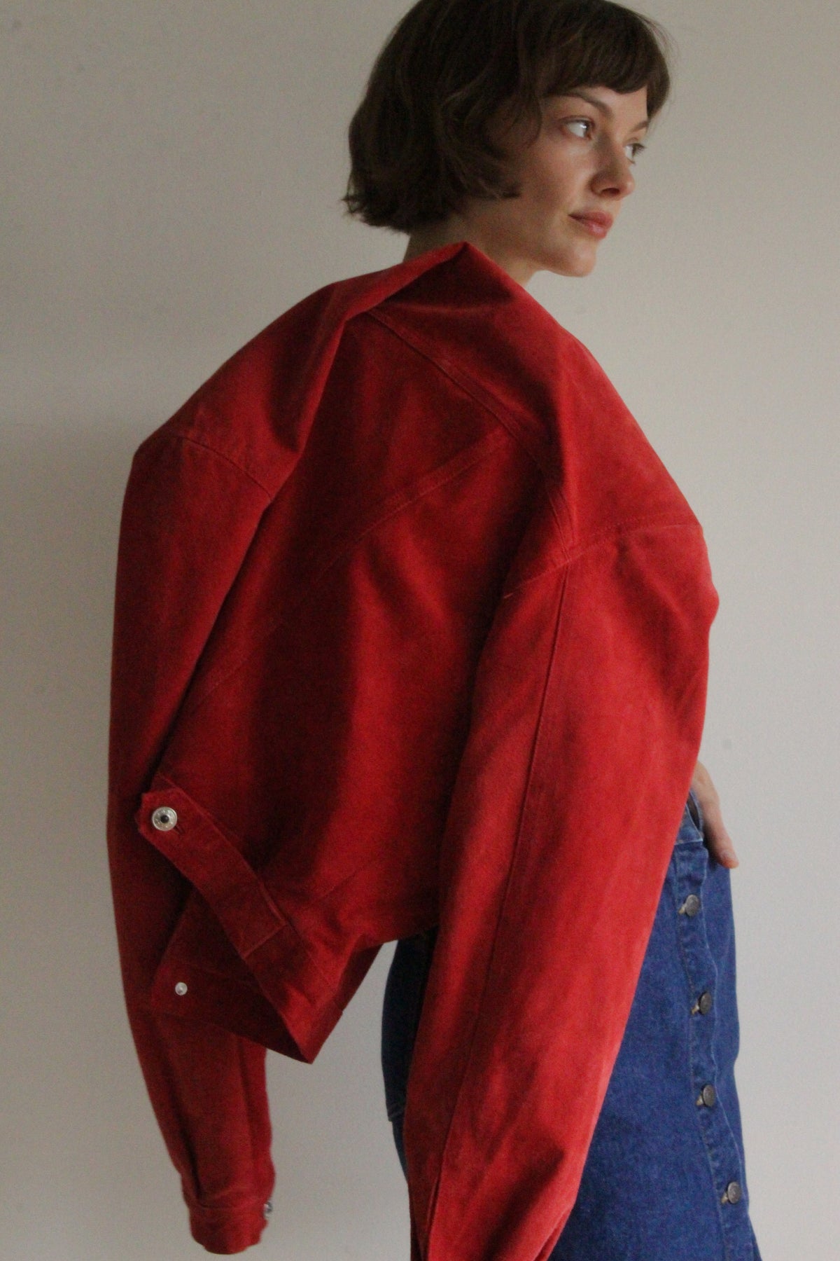 Vintage Cardinal Suede Jacket