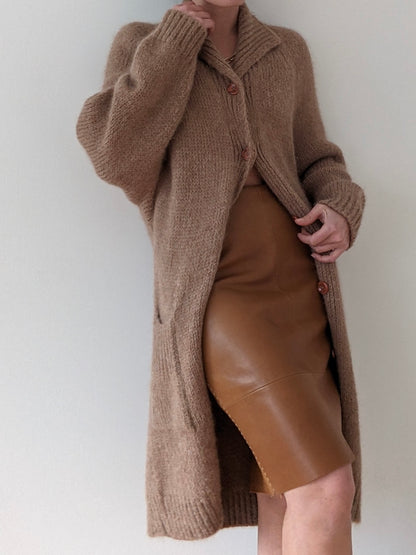 Beautiful Vintage Butterscotch Leather Skirt