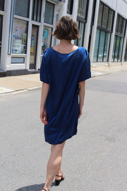 Rare Vintage Ralph Lauren Purple Label Silk Shift Dress