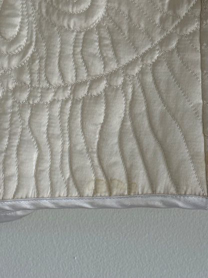 Stunning Vintage Pearl Quilted Silk Jacket