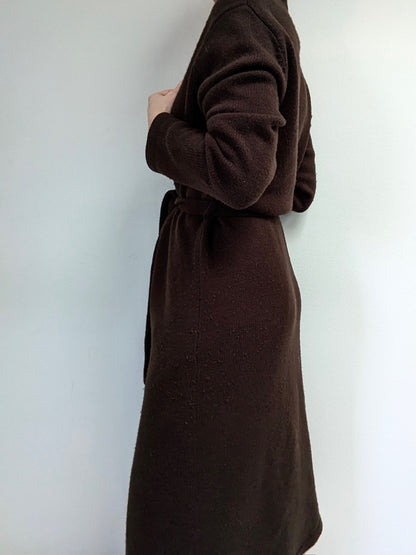 Vintage Belted Ralph Lauren Lambswool Knit Coat