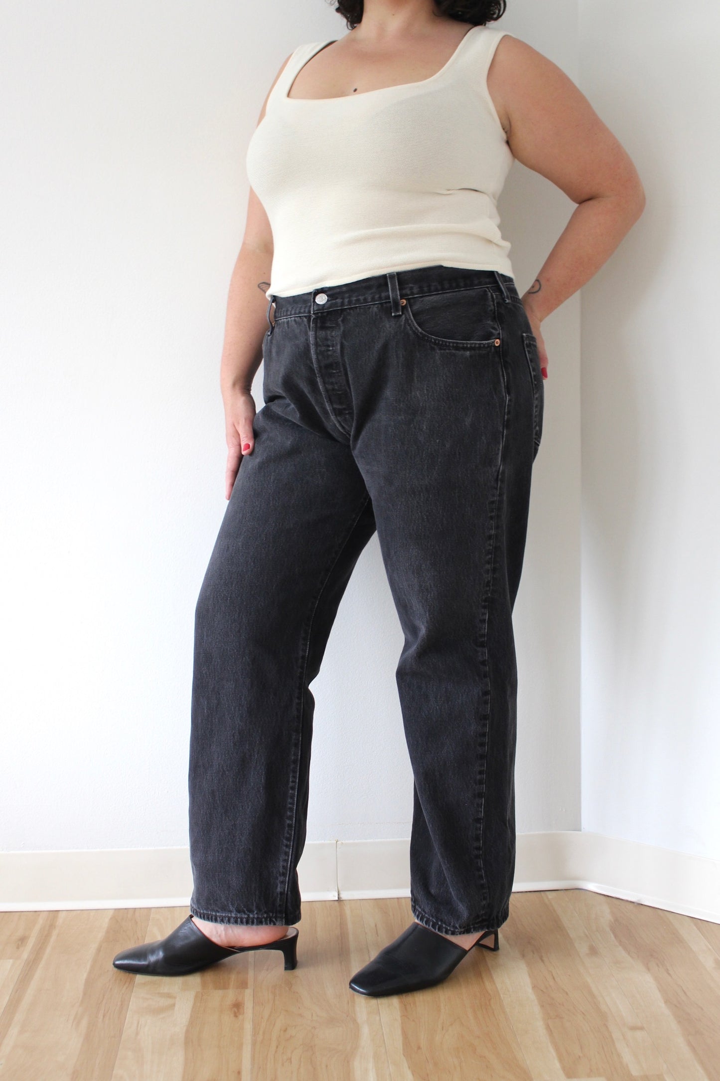 Vintage Levi's 501 Black Button-Fly Denim