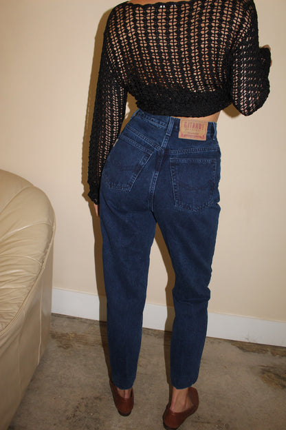 Vintage Overdyed Indigo High Rise Denim