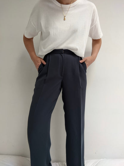 Vintage Pleated High Rise Trousers