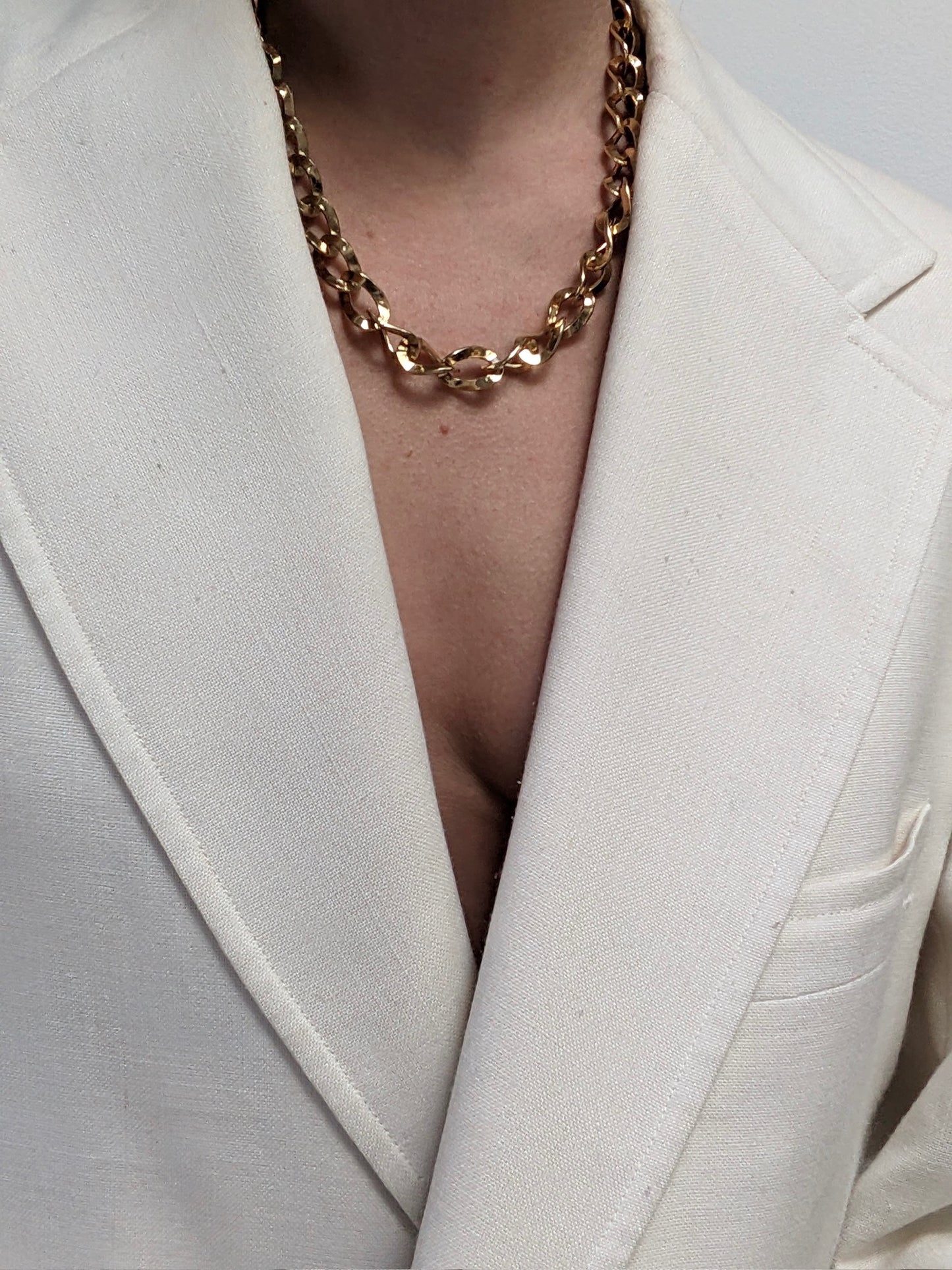 Classic Vintage Gold Link Necklace