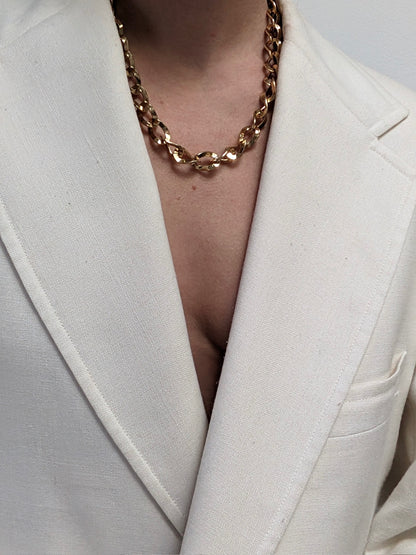 Classic Vintage Gold Link Necklace