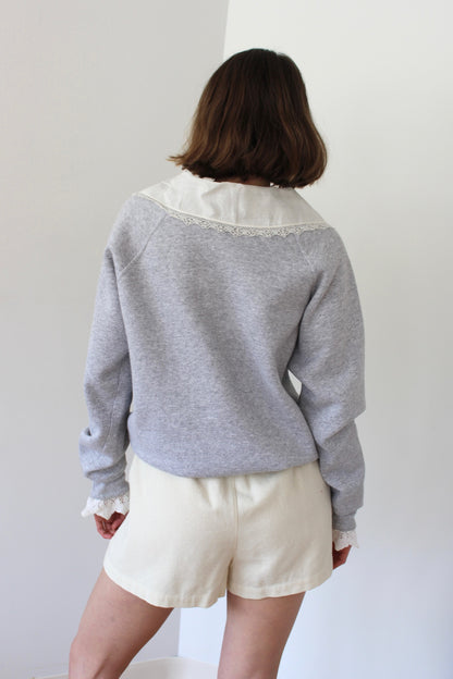 Reworked Vintage Collared Crewneck
