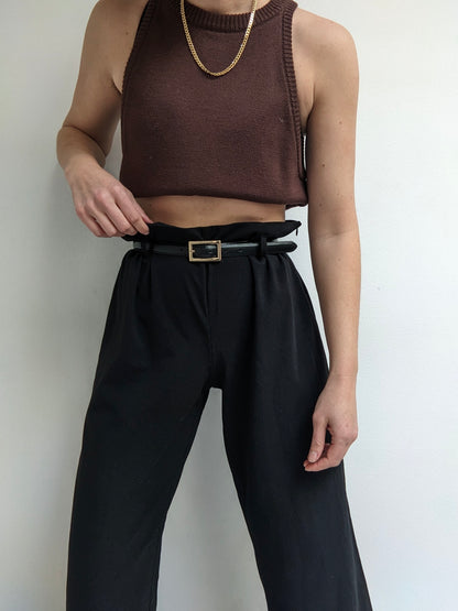 Vintage Onyx Lightweight Wide Leg Pants