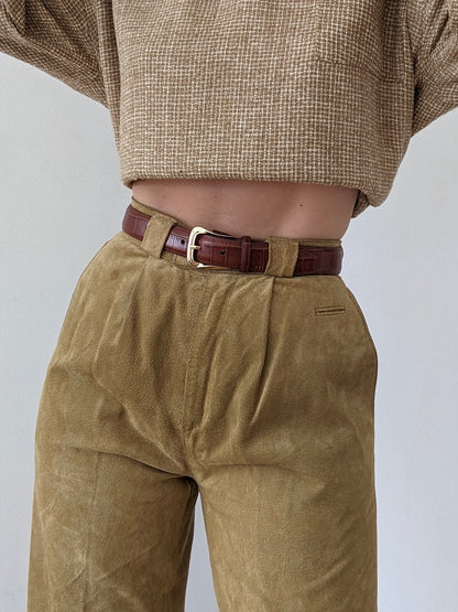 Favorite Vintage Biscotti Suede Trousers