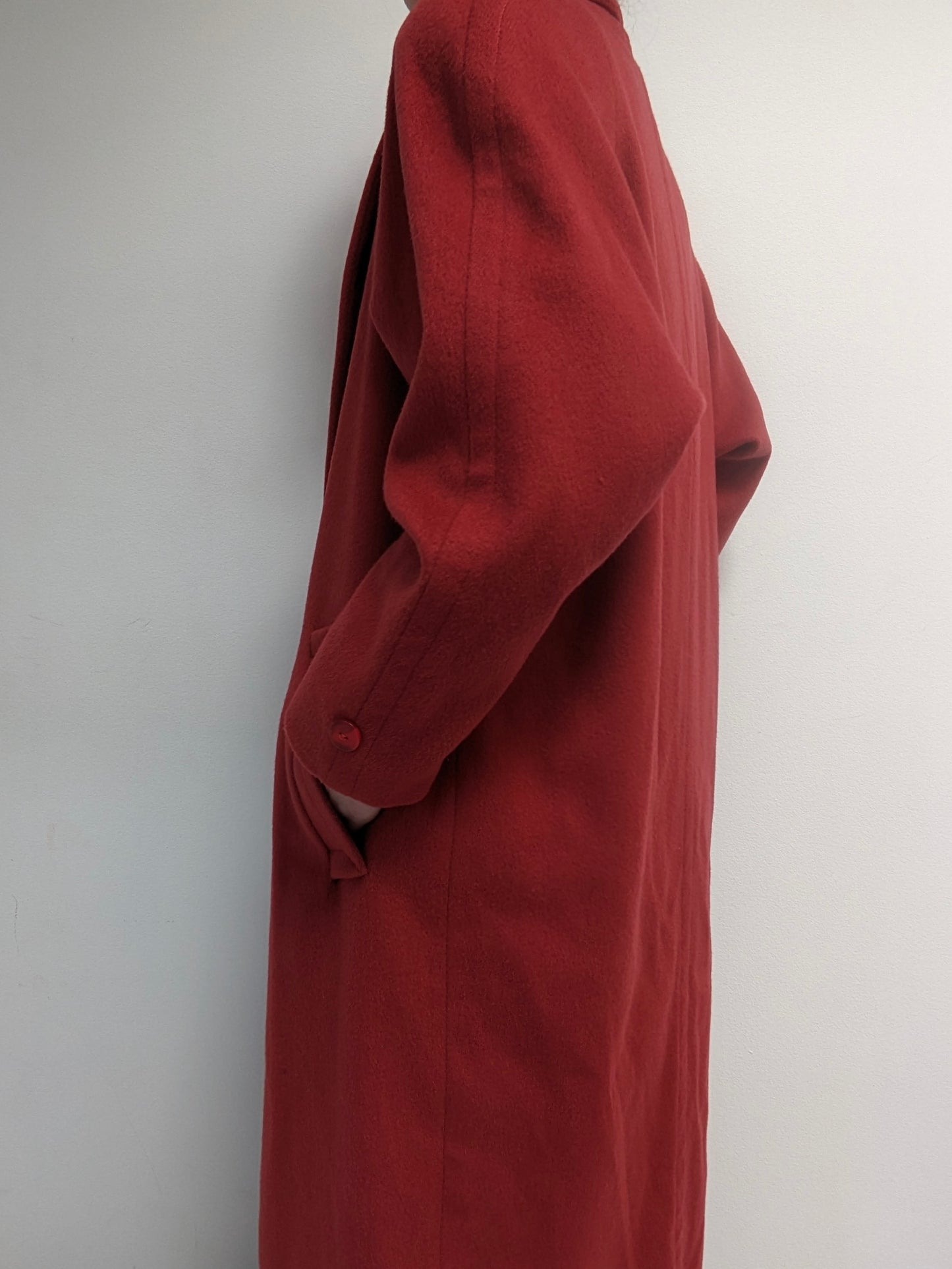Beautiful Vintage Raspberry Wool Coat
