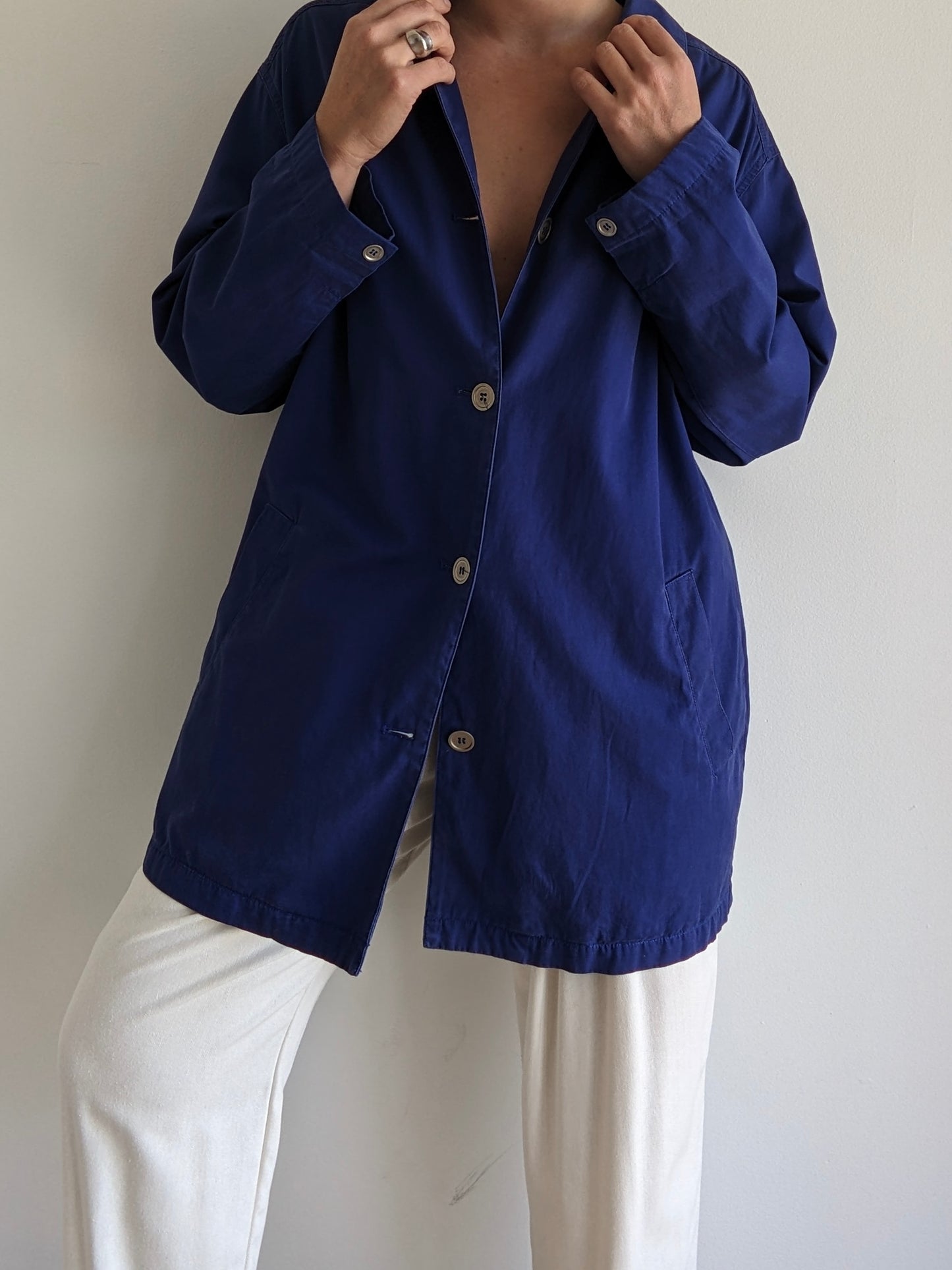 Vintage Ungaro Lightweight Navy Chore Coat