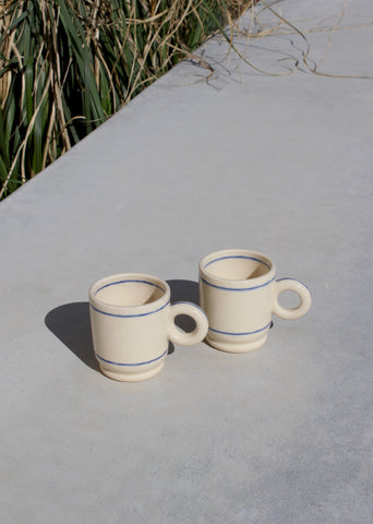 Sophie Copeland Mini Donut Espresso Mug / Available in Olive, Blue, Red