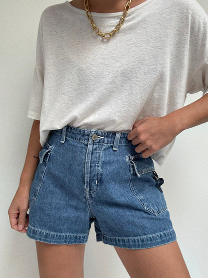 90s Denim Cargo Shorts