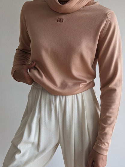 Vintage Givenchy Sport Sand Knit Turtleneck