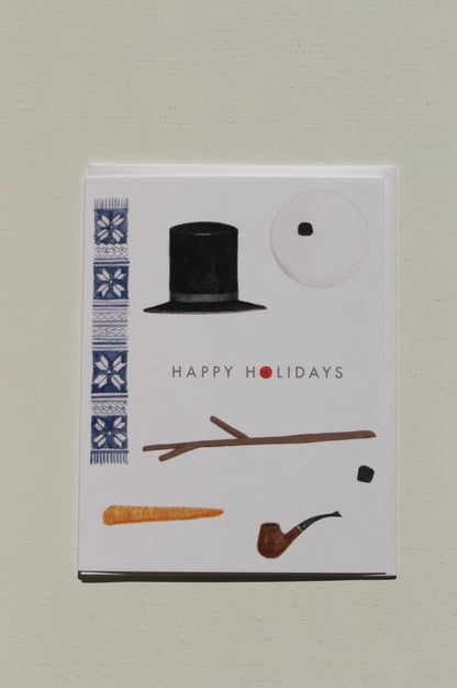 Deconstructed Snowman Card