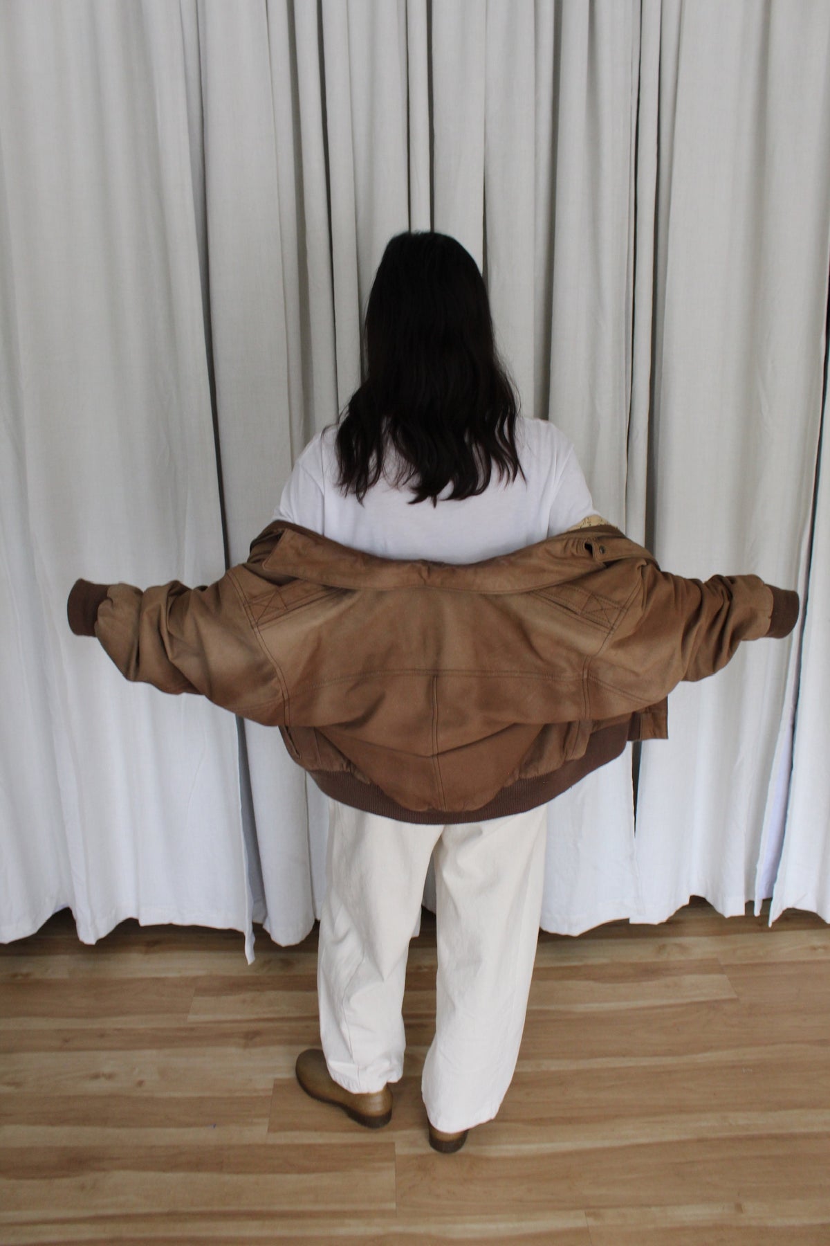 Favorite Vintage Russet Leather Bomber
