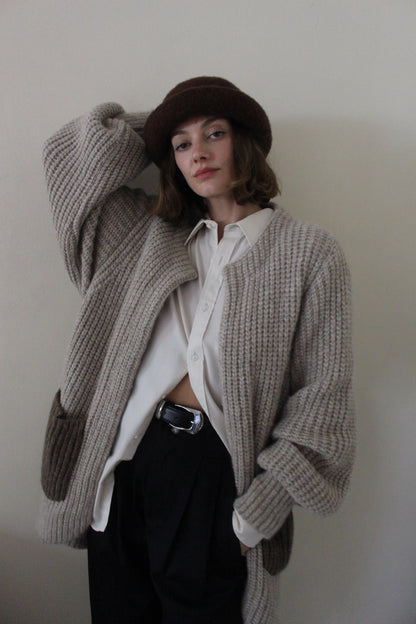 Dylan Knitted Alpaca Coat