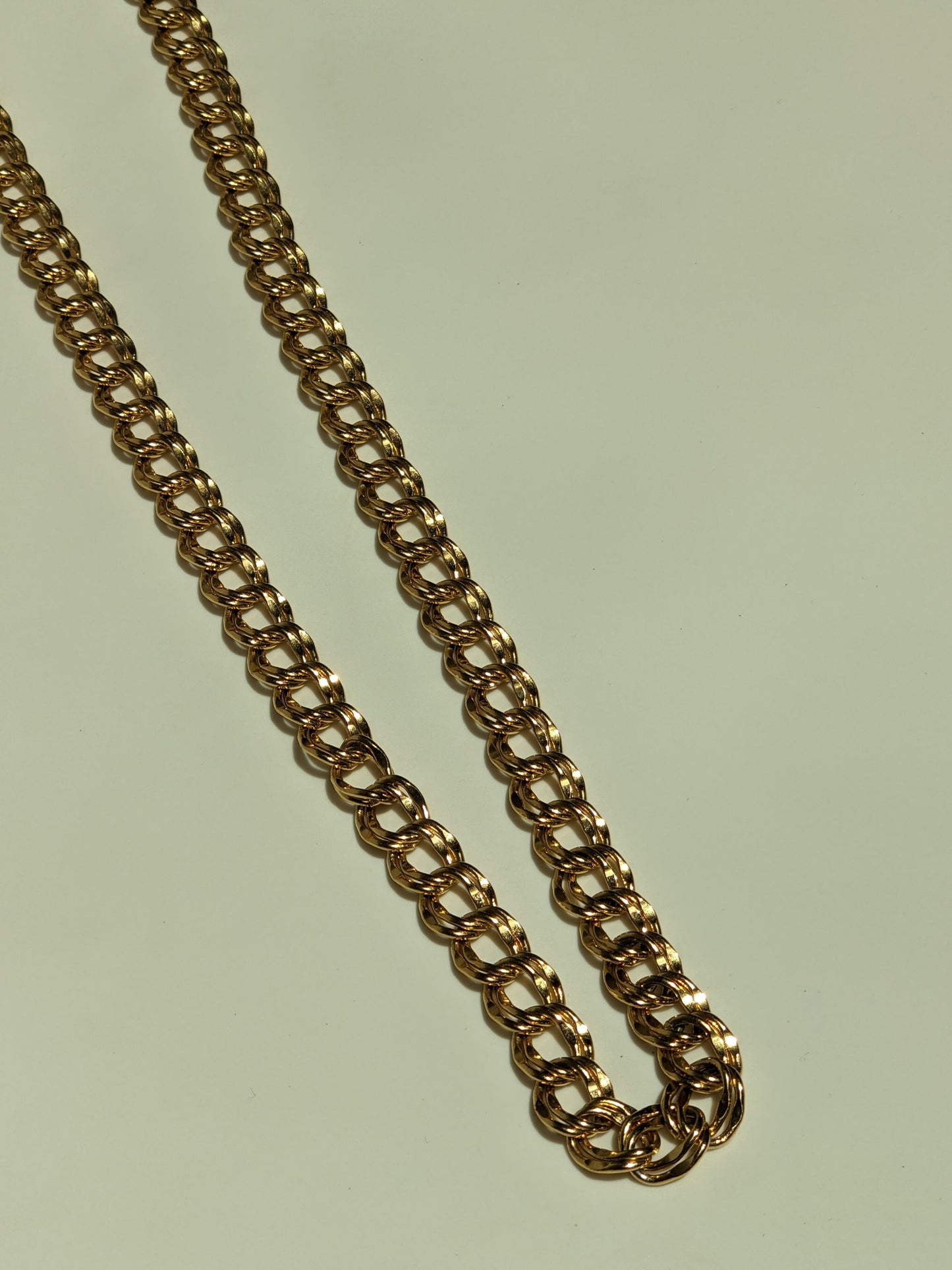 Vintage Gold Chain Link Necklace