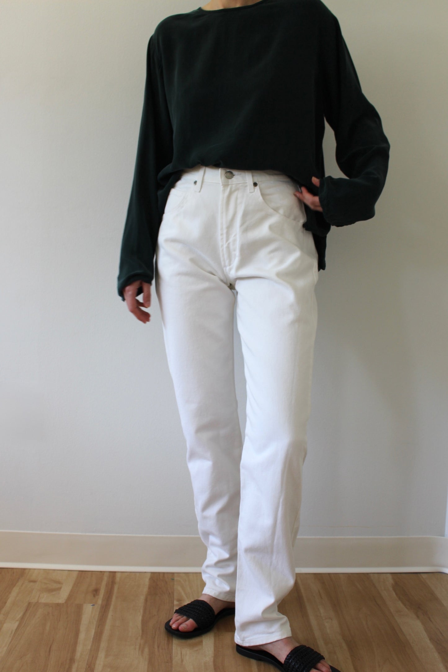 Vintage Deadstock Calvin Klein White Denim