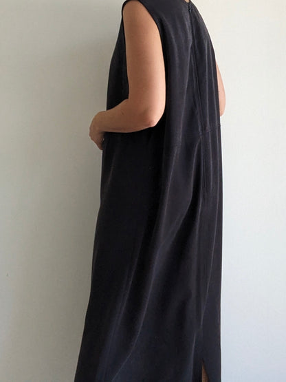 Vintage Faded Black Twilled Market Dress