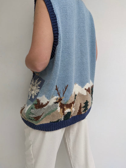 Sweetest Vintage Angora-Accented Winter Vest