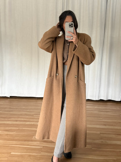 Incredible Vintage Toffee Wool Coat