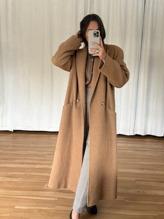 Incredible Vintage Toffee Wool Coat