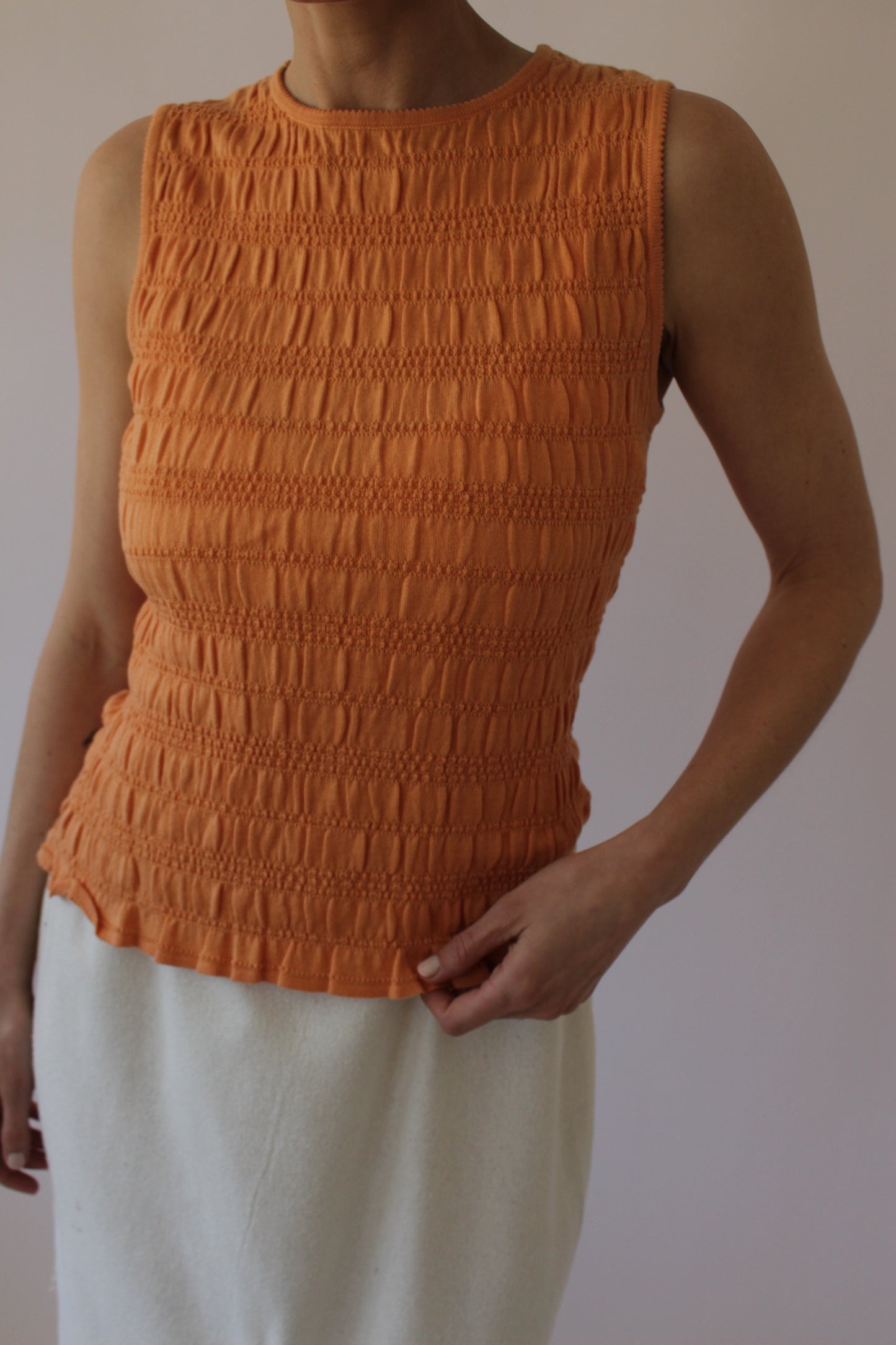 90s Shelli Segal Apricot Tank