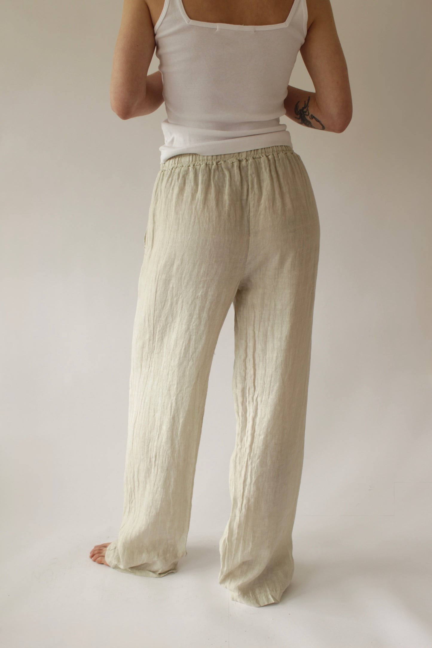 Straight Linen Trouser