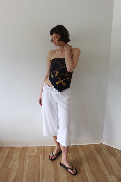 Amazing Vintage Equestrian Silk Scarf