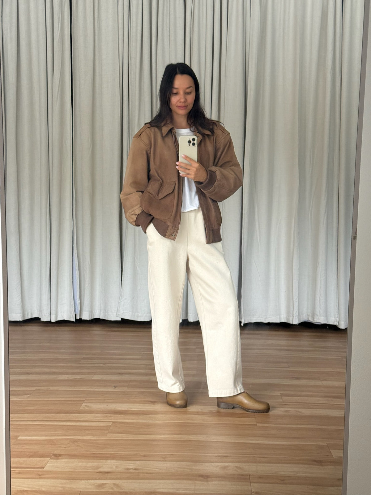 Favorite Vintage Russet Leather Bomber
