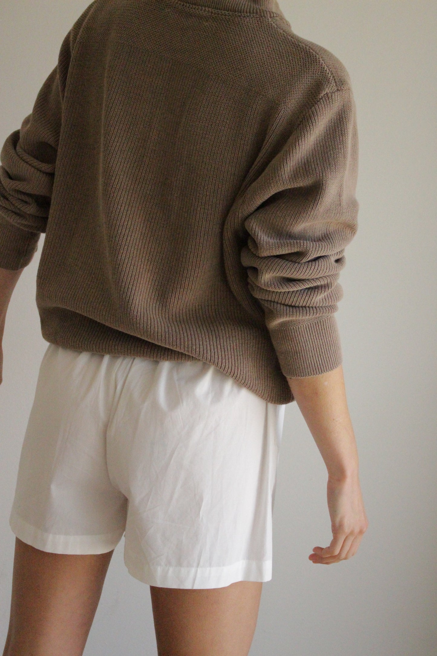 Favorite Vintage Mocha Cotton Henley