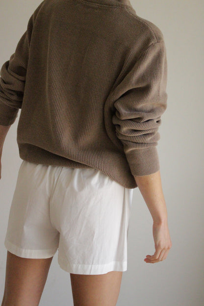 Favorite Vintage Mocha Cotton Henley
