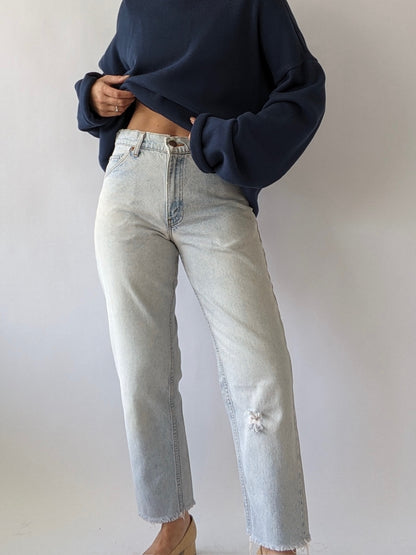 Vintage Levi's 550 Orange Tab Raw Hem Jeans