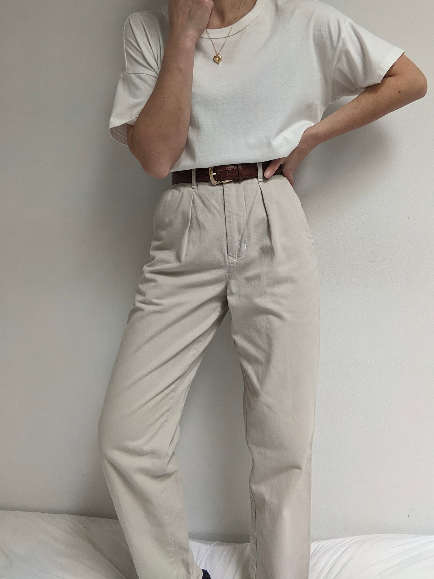 Vintage Calvin Klein Pleated Khaki Pants