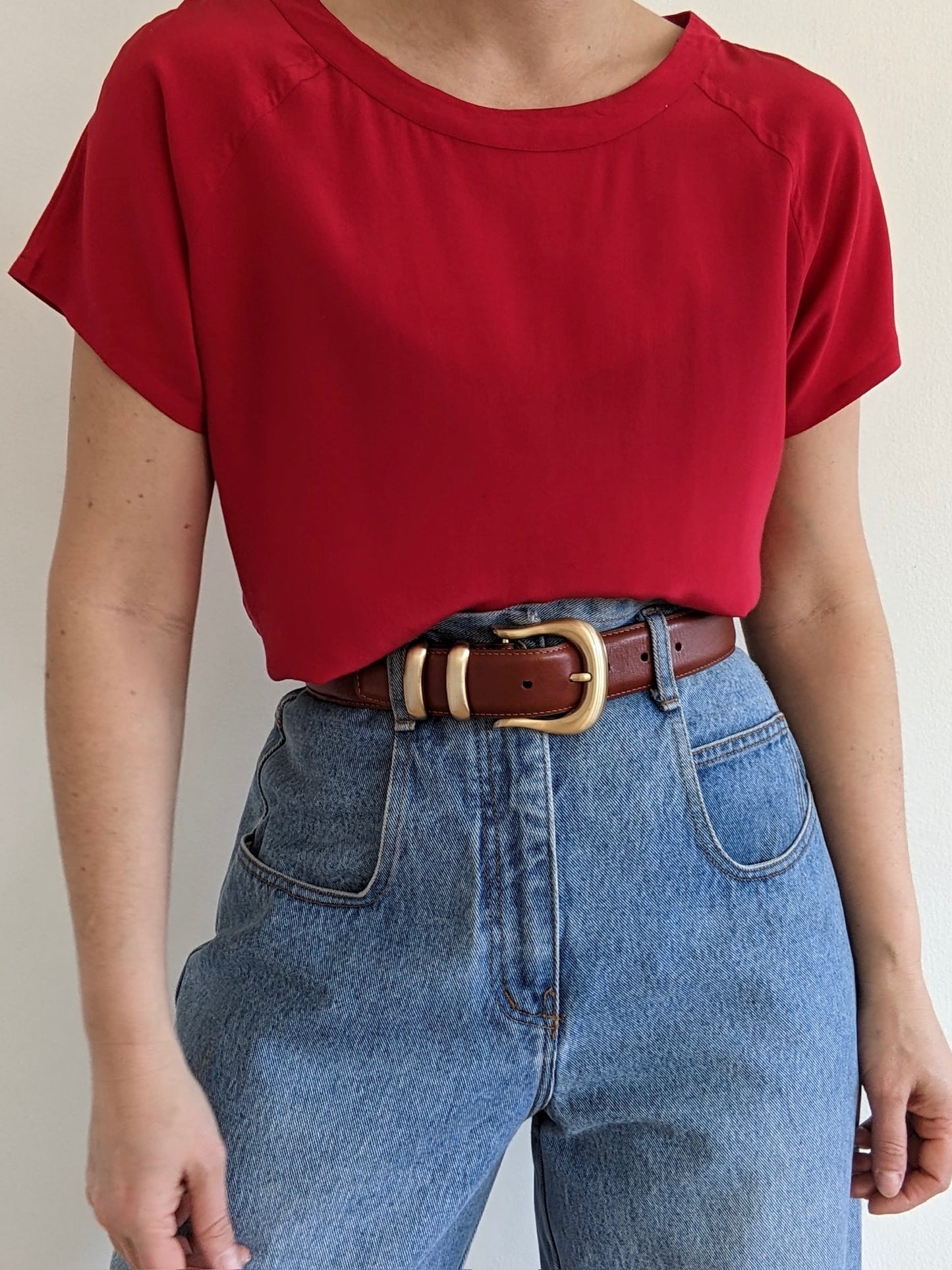 Vintage Paprika Silk Tee
