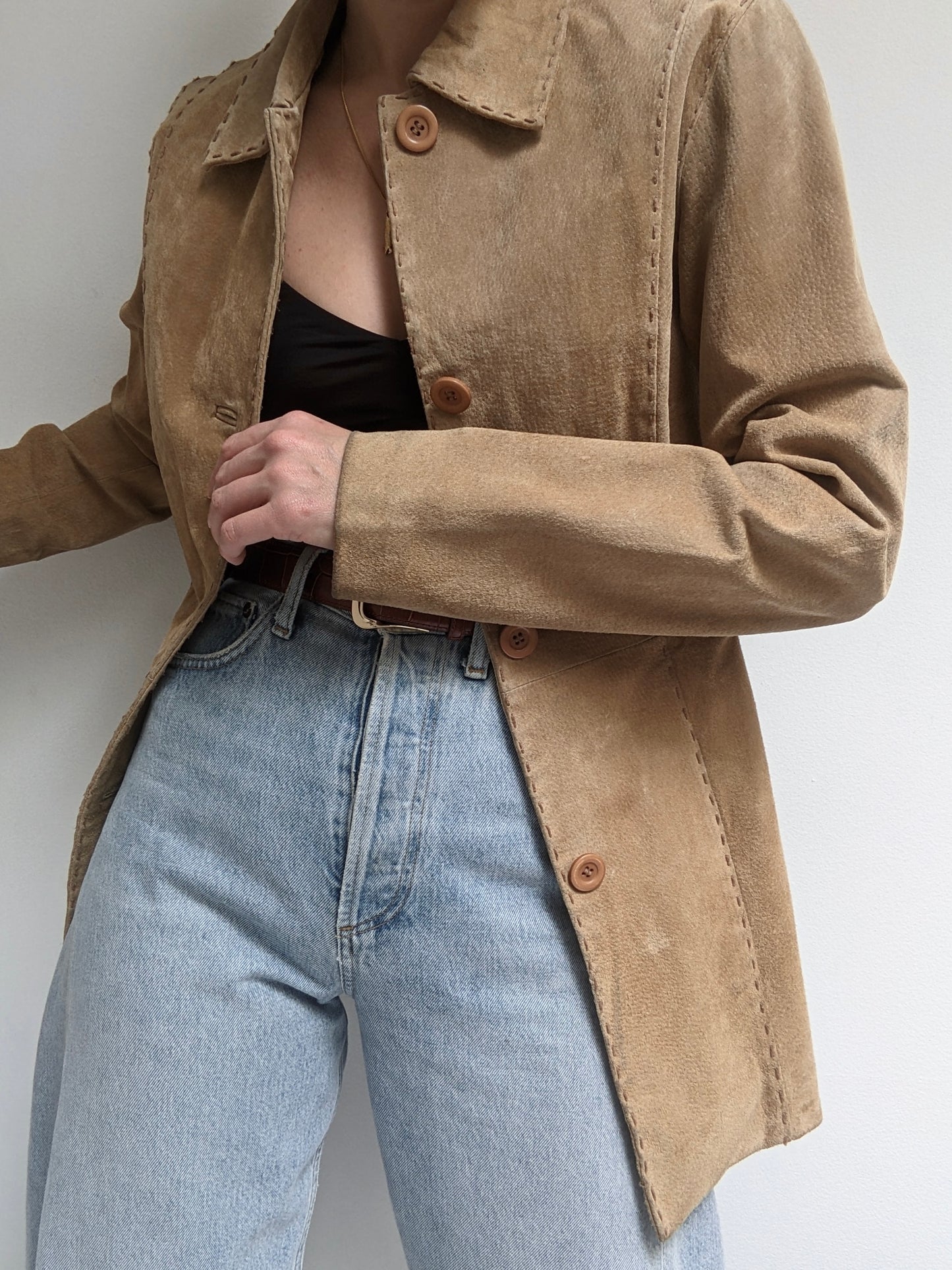 Vintage Camel Suede Jacket