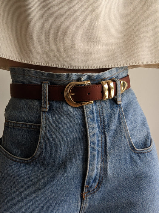 Classic Vintage Whiskey Leather Belt