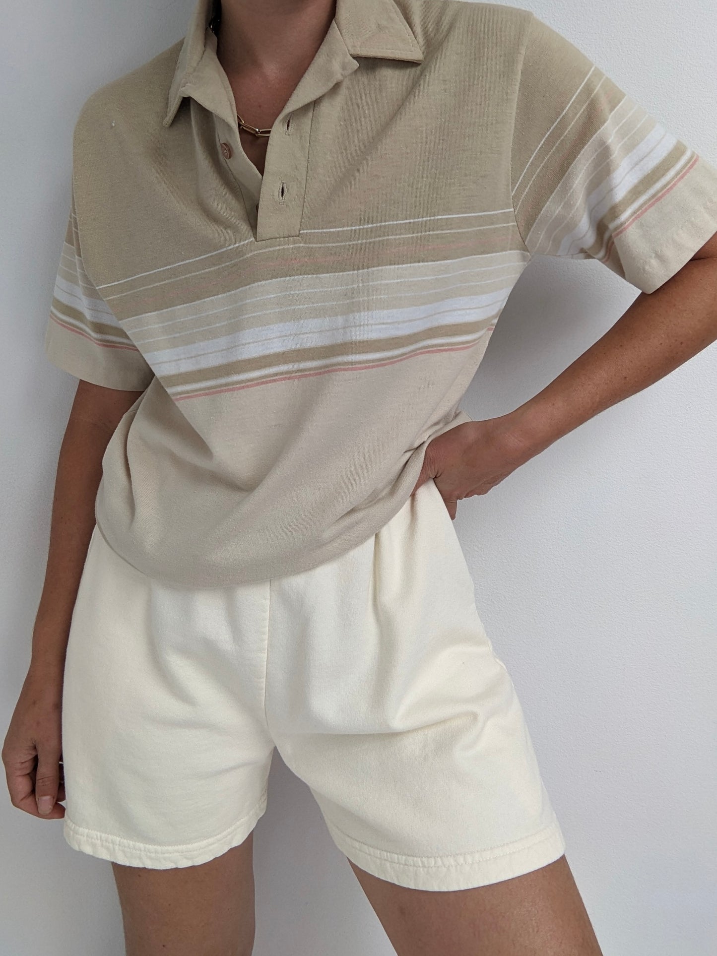 Vintage Thin Striped Polo