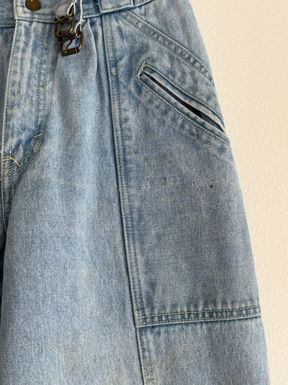 Favorite Vintage Belted Denim Cargo Pants