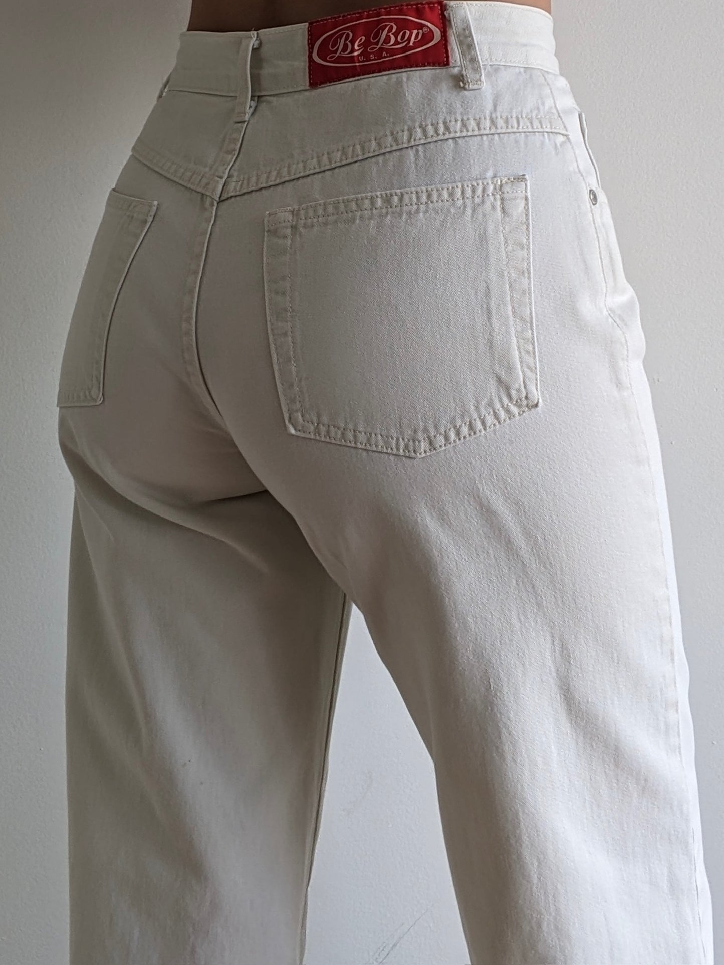 Vintage Wide Leg Button-Fly Denim